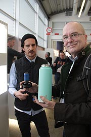 umweltfreundliche und wiederverwendbare Edelstahlflaschen bietet Mizu ispo Munich 19 vom 03.-06.02.2019 (©Foto: Marikka-Laila Maisel)